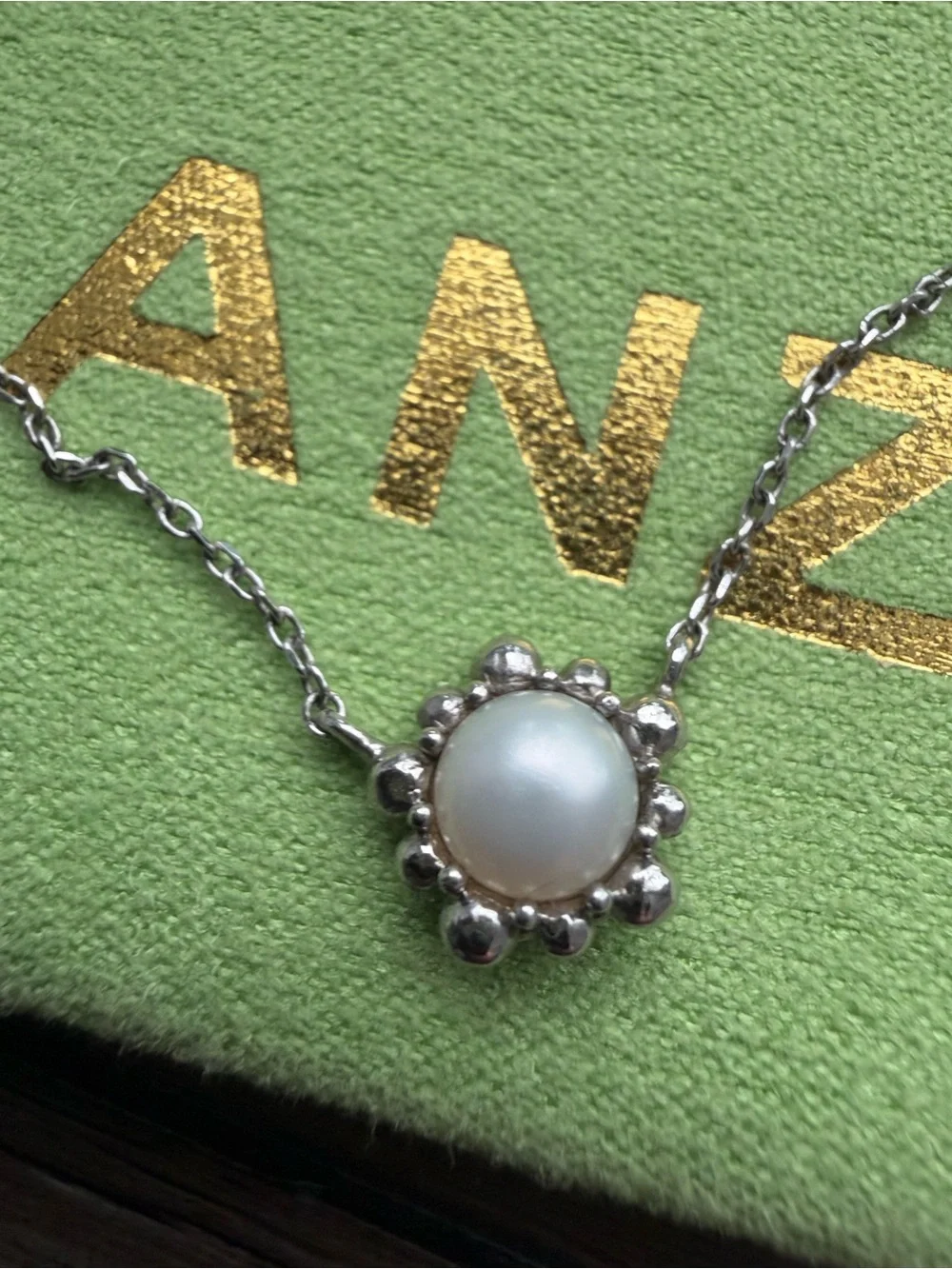 Anzie silver necklace